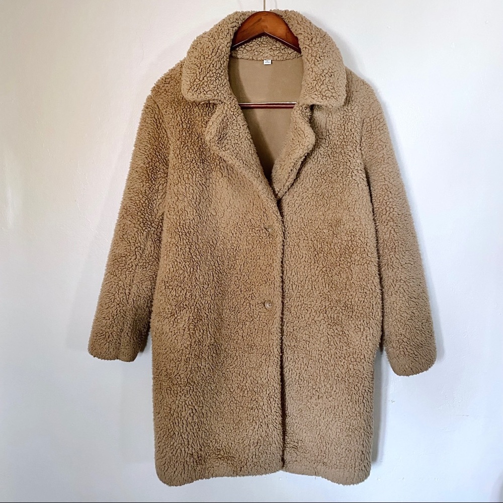 Uniqlo Brown Teddy Coat size M